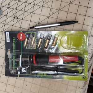 Woodburning soldering pyrography pen set NIB